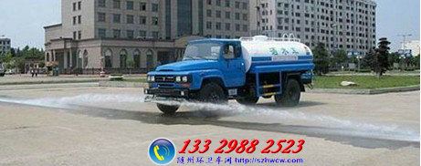 东风140尖头 6方洒水车---洒水车前冲画面 东风140尖头 6方洒水车---洒水车前冲画面